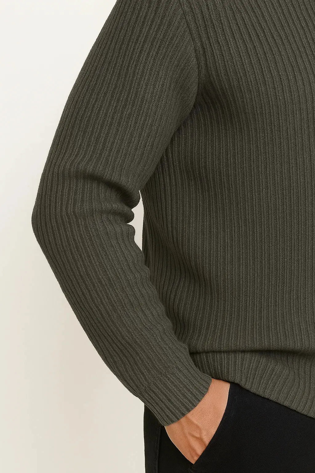 Sweater Herre – Half-Zip med Klassisk Strik – Behagelig Komfort til Daglig Brug