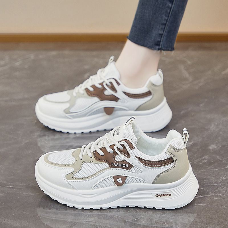 Chunky Mesh Sneakers Dame – Plateau Sneakers til Hverdag