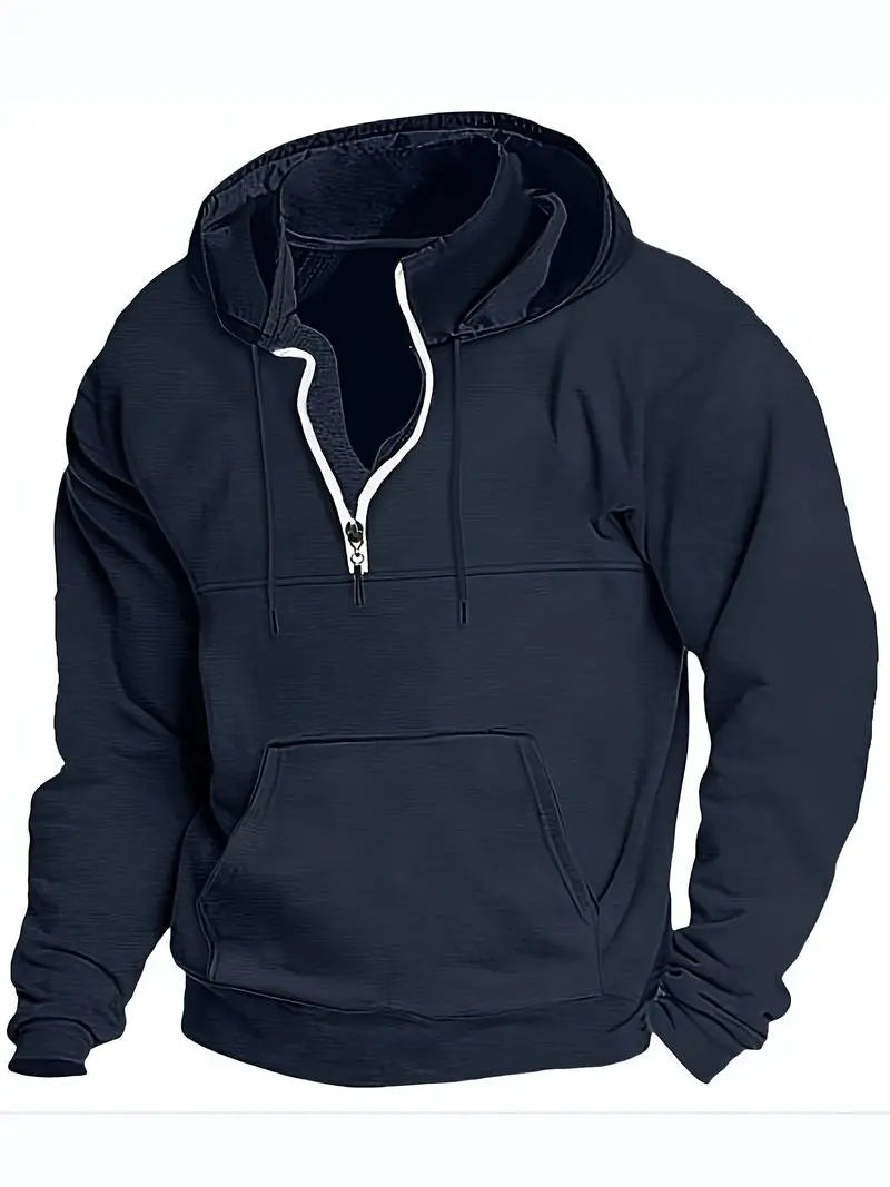 Hættetrøjer Mænd | Løs Pasform Hoodie med Justerbar Hætte | Komfortabel til Hverdagsbrug 10