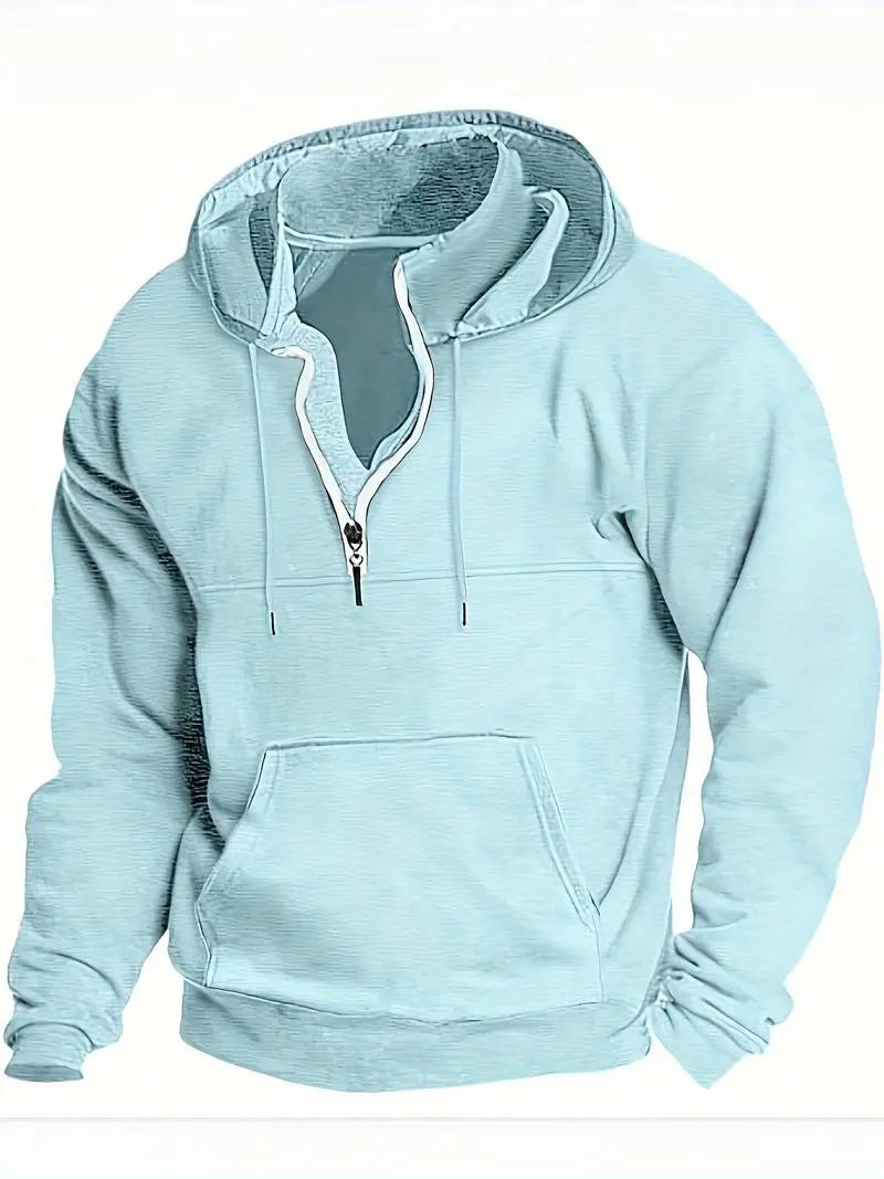 Hættetrøjer Mænd | Løs Pasform Hoodie med Justerbar Hætte | Komfortabel til Hverdagsbrug 22