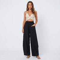 Harem Pants Women High Waist – Relaxed Wide Fit Pants for Summer