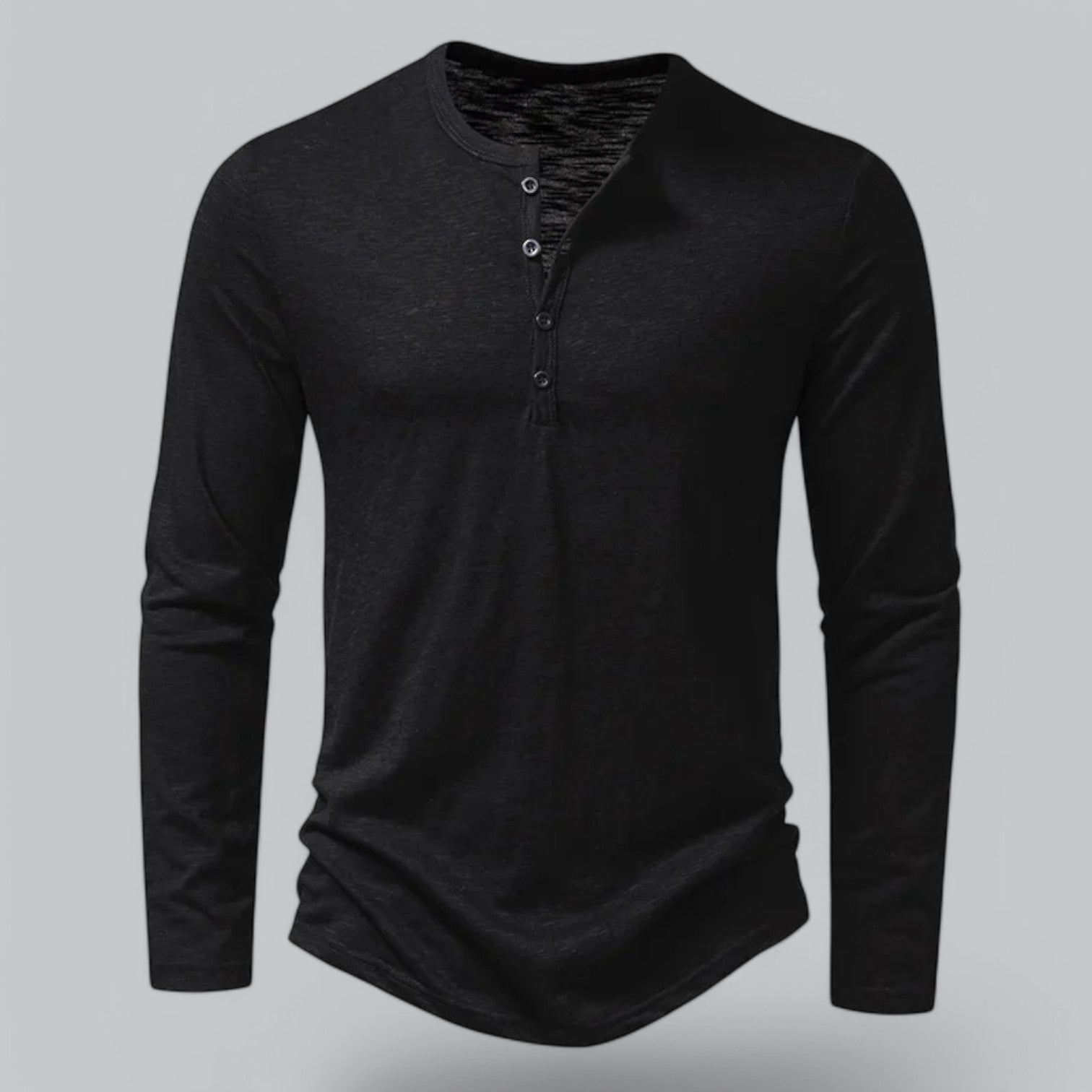 Spraykis | Langærmet Henley T-shirt til Mænd