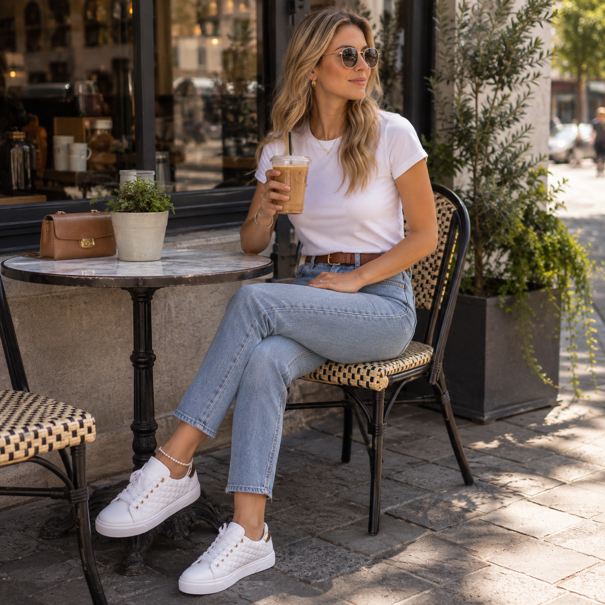 Ortopedyczne Buty Damskie – Pikowane Komfortowe Sneakersy