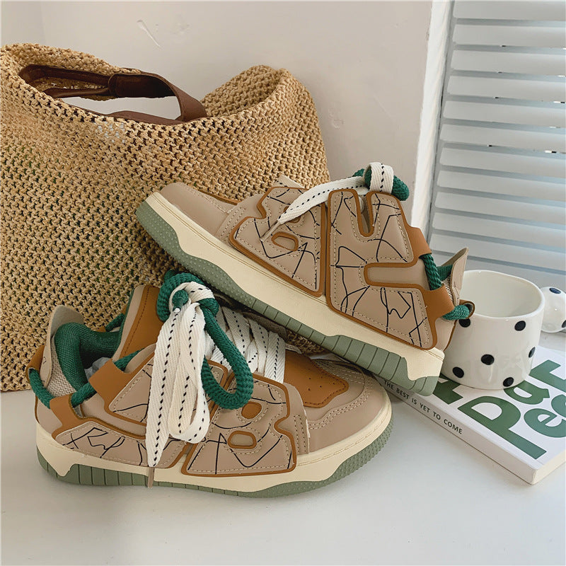 Chunky Sneakers Dame Retro – Sporty Sneakers i Flere Farver