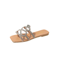 Slides Women Snake Print – Diamante Summer Slides