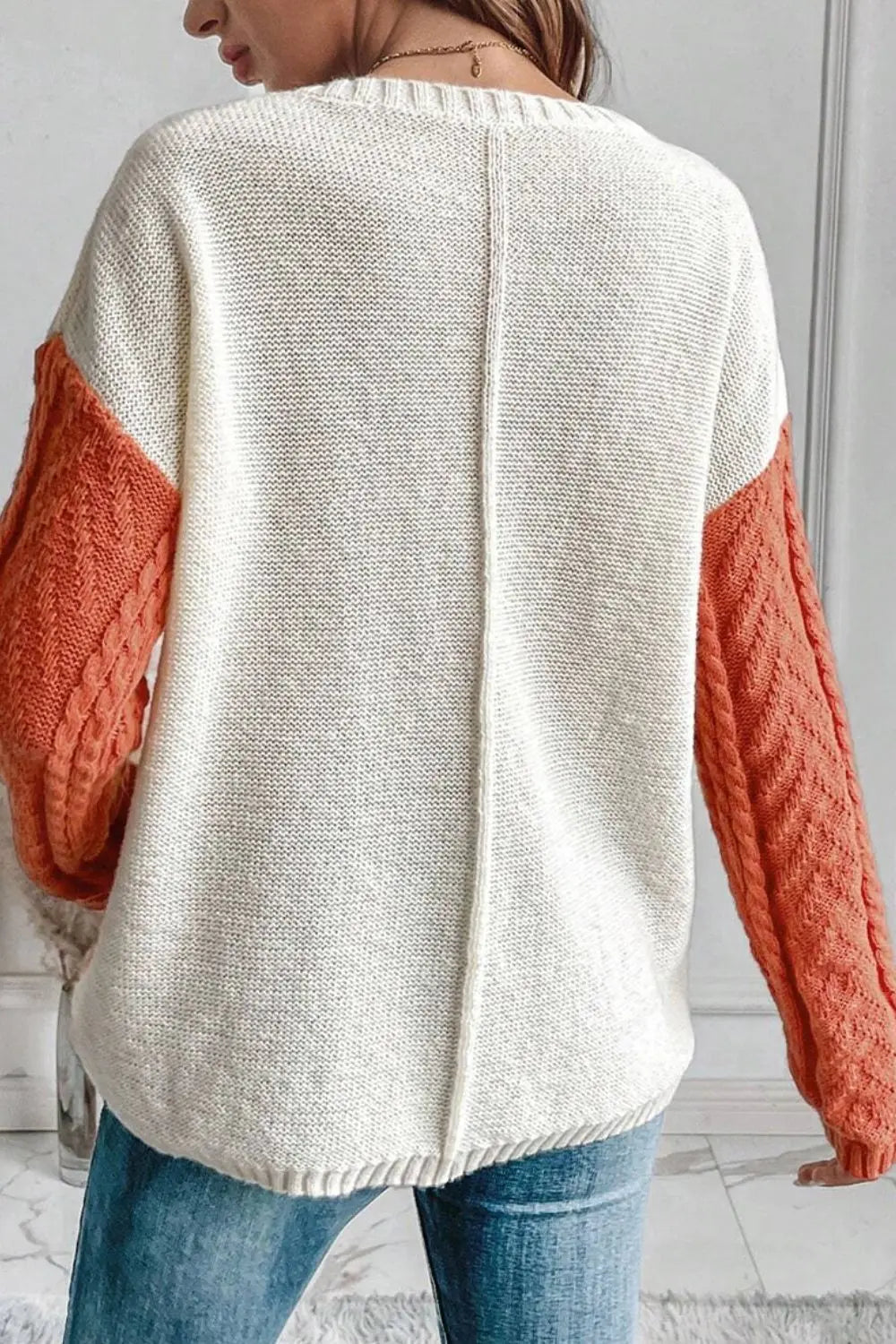 Ane | Sweater Dame med Color Block Design og Lange Ærmer | Komfortabel Hverdagsstil 6
