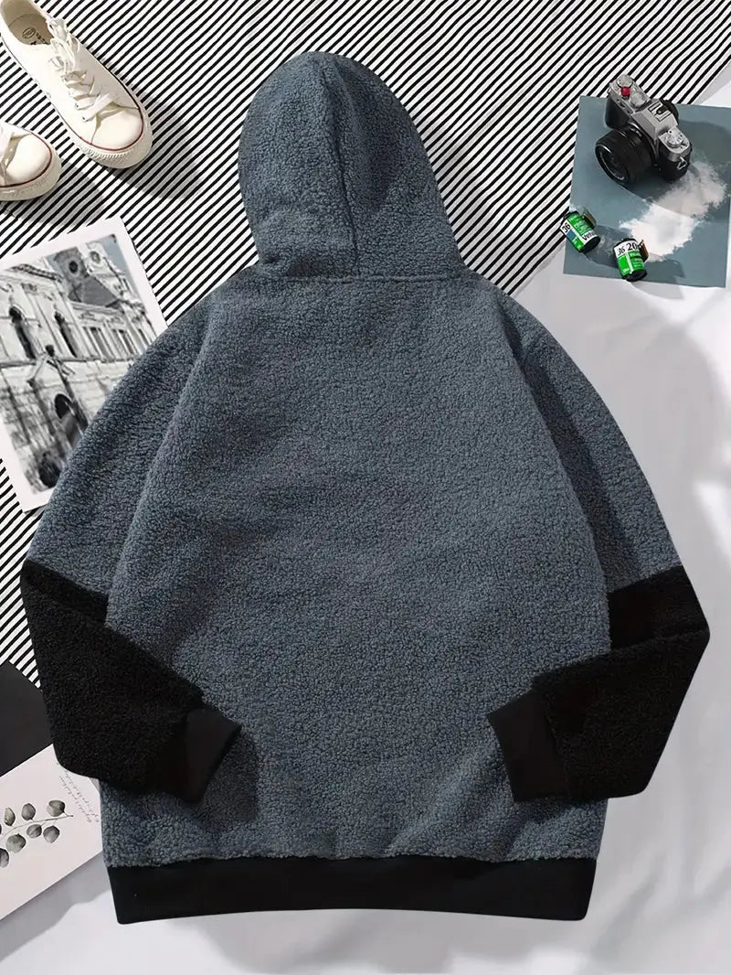 Moderne Hættetrøje Mænd | Color Block Design med Integreret Hætte | Komfortabel til Hverdagsbrug 2