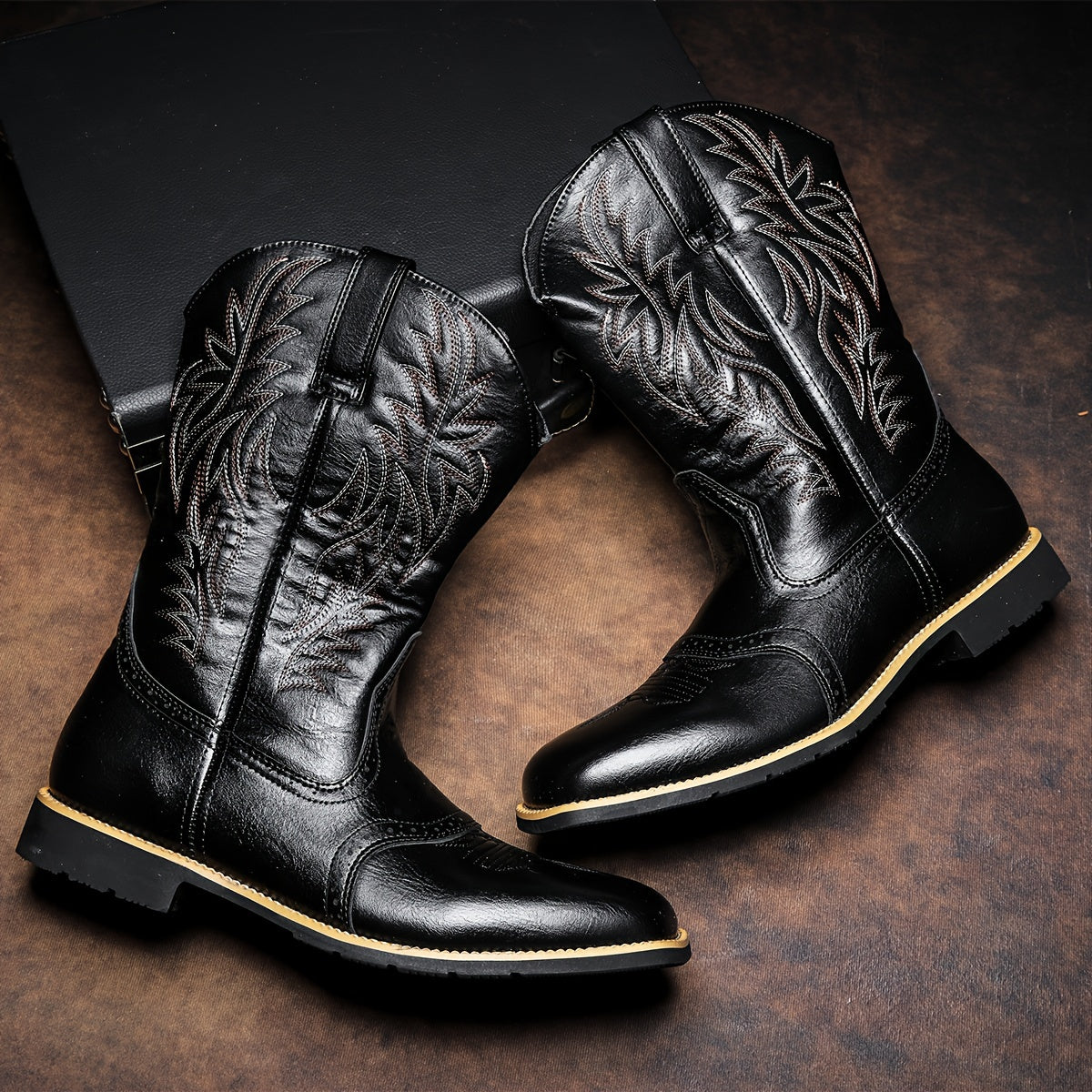 Fabio | Men's Riding Boots in Genuine Leather – Classic Western Style