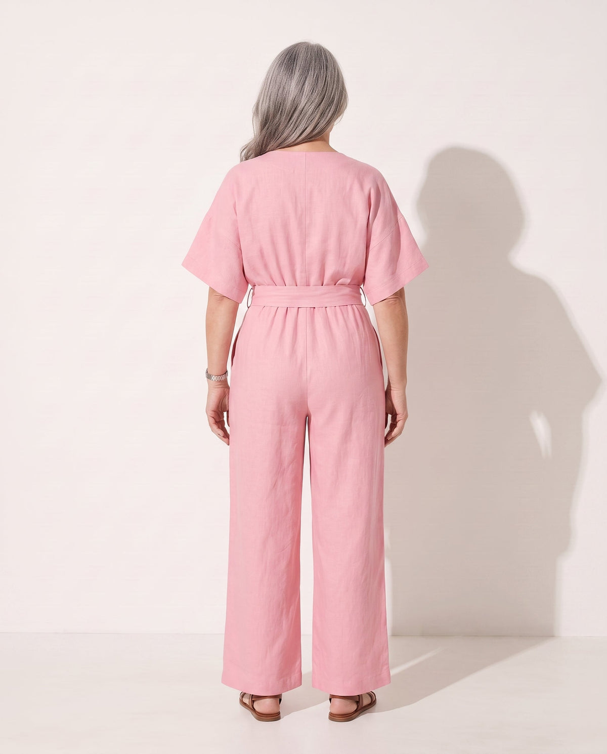 Hør Buksedragt Dame Stroppeløs – Vidde Ben Jumpsuit til Sommer