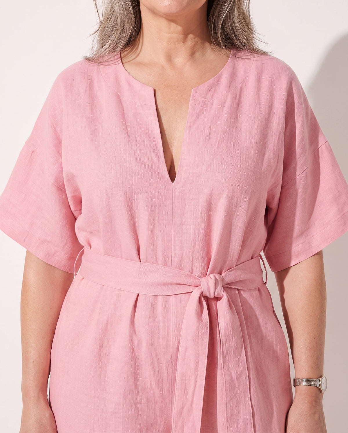 Hør Buksedragt Dame Stroppeløs – Vidde Ben Jumpsuit til Sommer