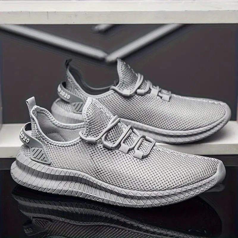 Sneakers til mænd med åndbart mesh i sporty design