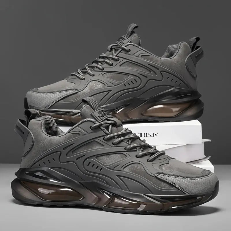 Sneakers til mænd i chunky design med åndbart materiale til daglig brug - Panorla