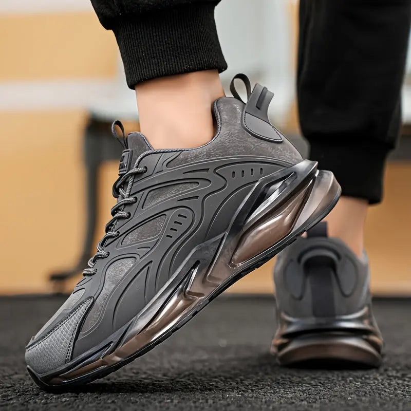 Sneakers til mænd i chunky design med åndbart materiale til daglig brug - Panorla