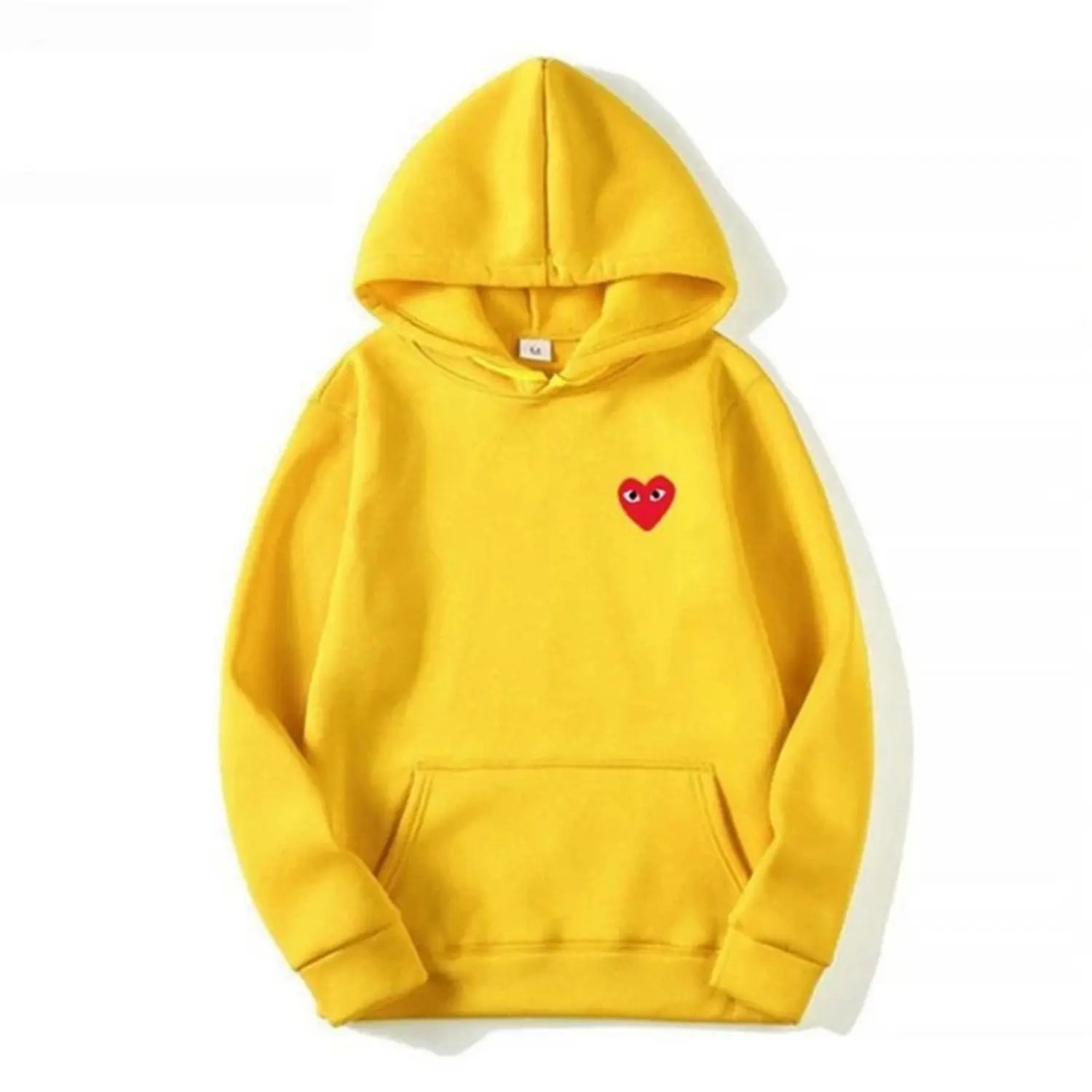 Maja | Sweater Dame – Hoodie Med Hjerteprint, Blød Komfort & Afslappet Pasform