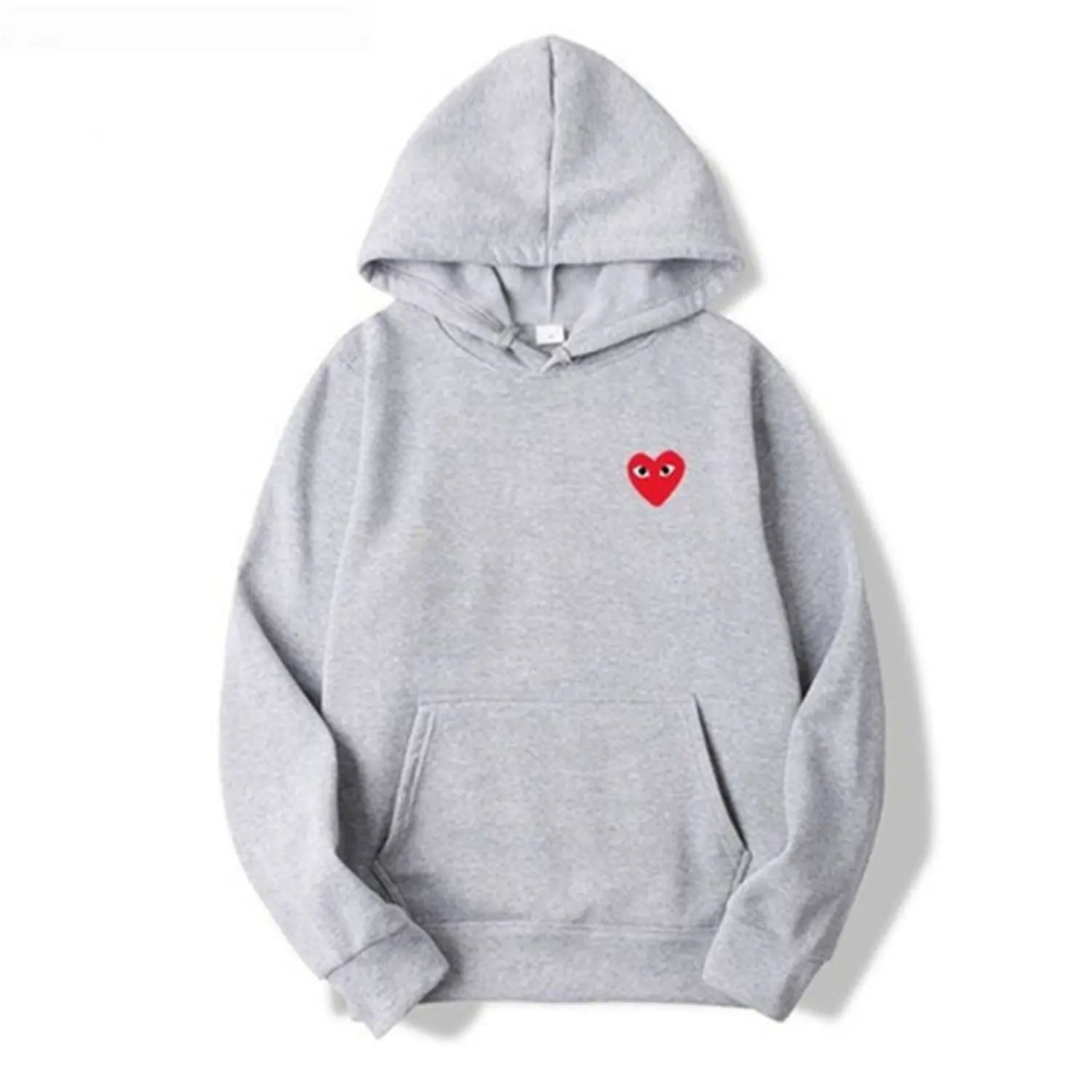 Maja | Sweater Dame – Hoodie Med Hjerteprint, Blød Komfort & Afslappet Pasform