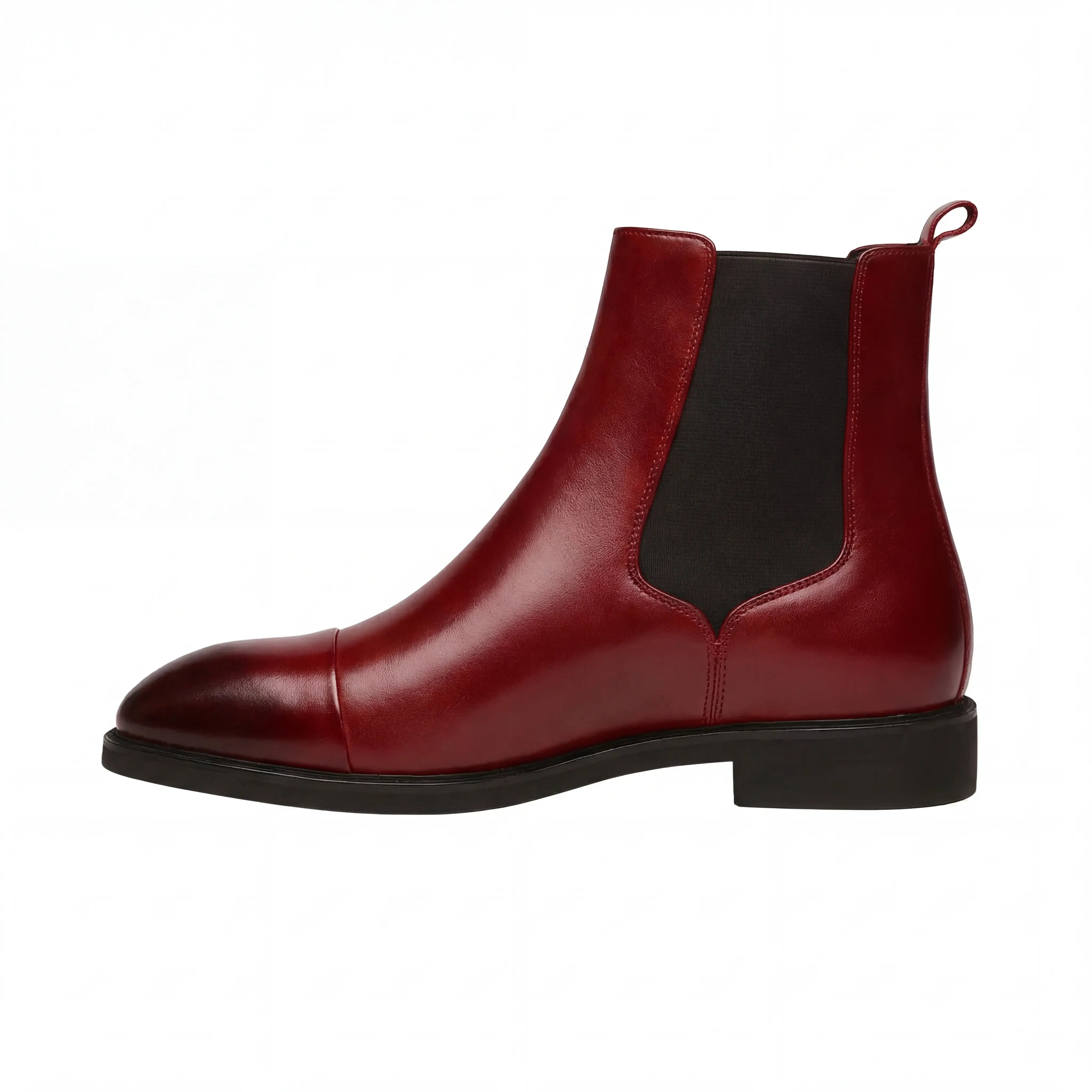 Men's Chelsea Boots PU Leather Cap Toe Chelsea Slip-on Boots