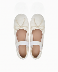 Satin Ballet Flats Women – Round Toe Soft Satin