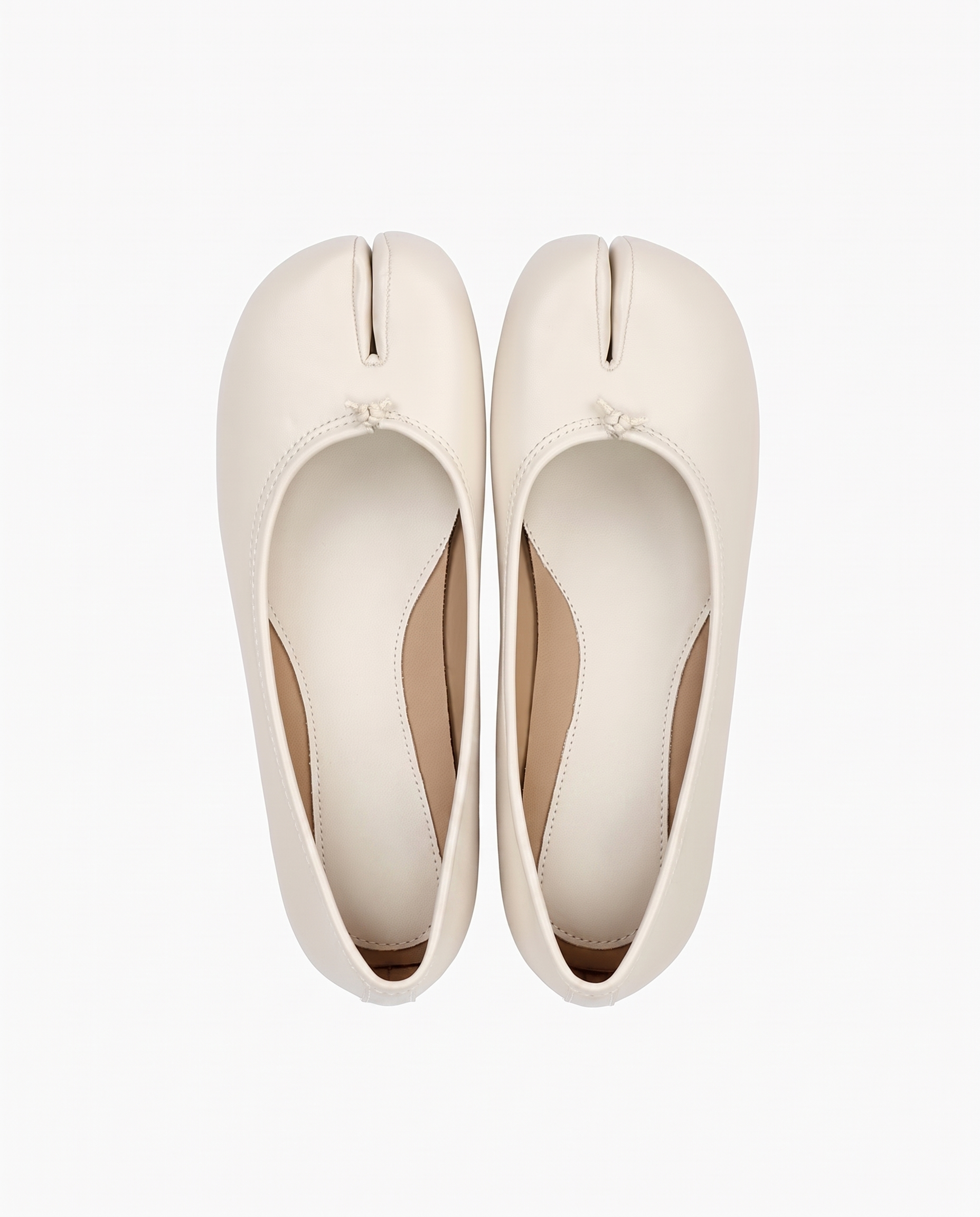 Tabi Ballet Flats Women – Split Toe Microfibre Leather