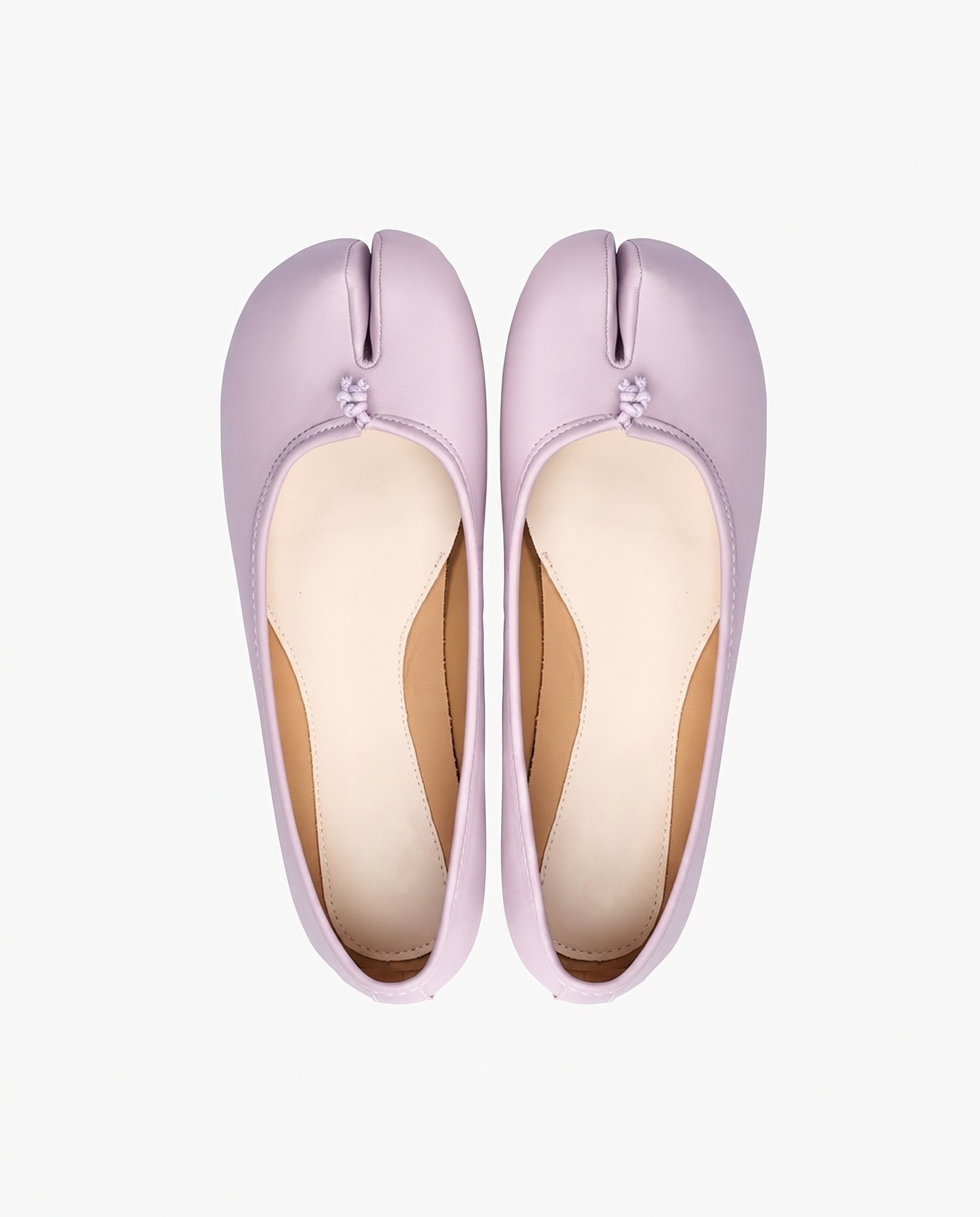 Tabi Ballet Flats Women – Split Toe Microfibre Leather
