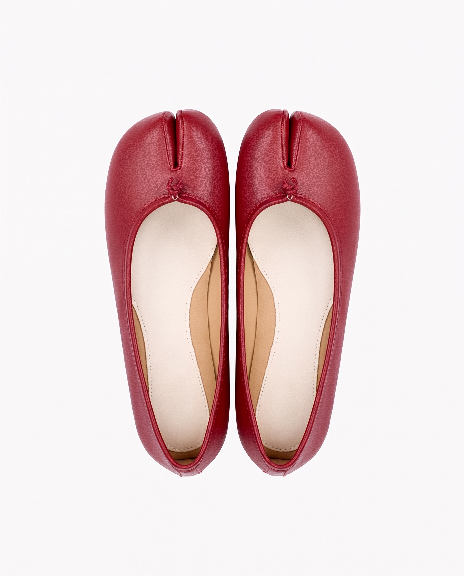 Tabi Ballet Flats Women – Split Toe Microfibre Leather