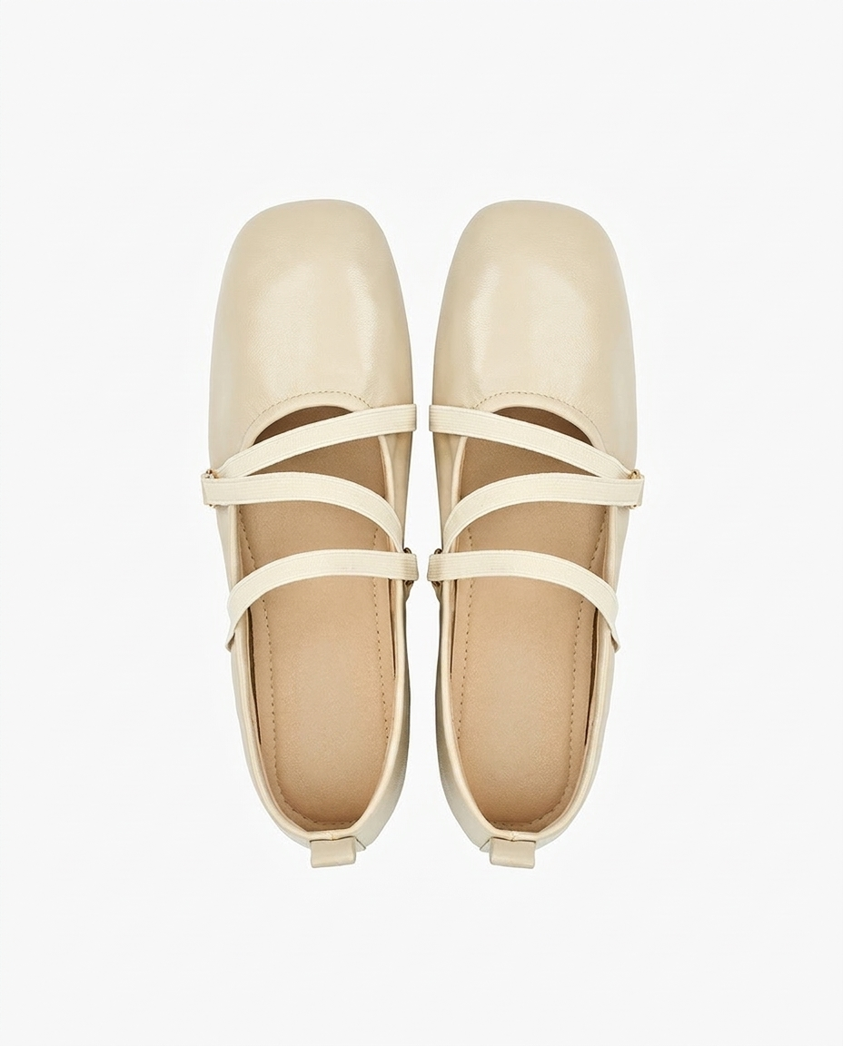 Foldable Ballet Flats Women – Cross Strap Travel Flats