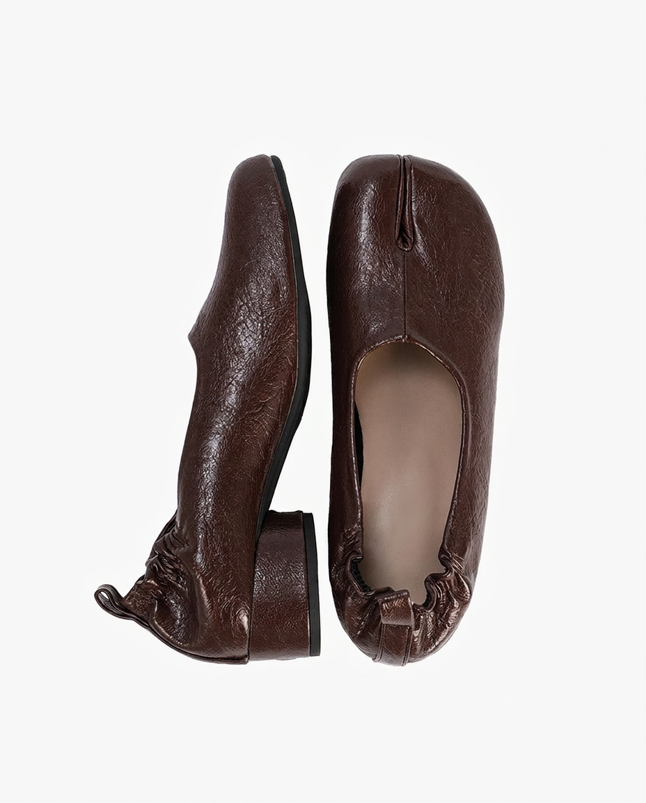 Tabi Pumps Women – Block Heel Split Toe Microfibre