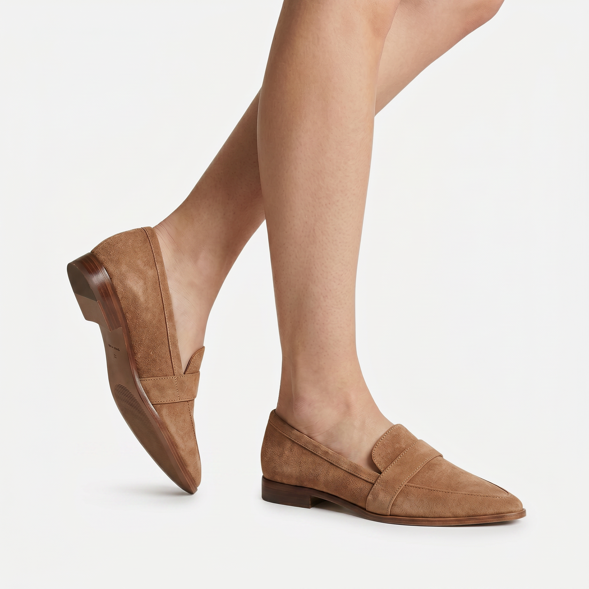 Liva | Loafers Femme en Ruskind avec Tige Basse et Confort Optimal | Idéal pour le Printemps et l'Été 4