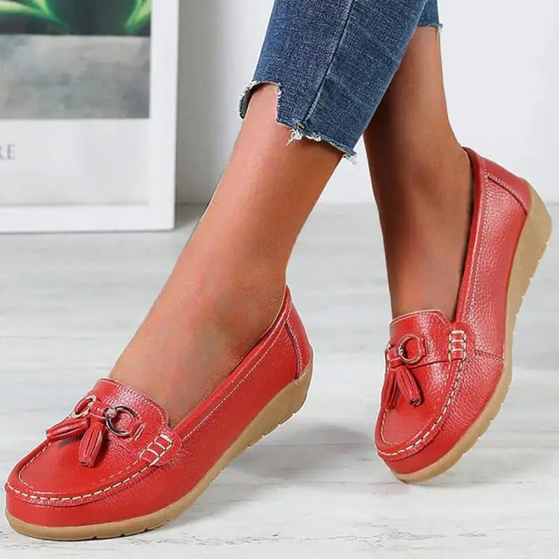 Ortopædiske Læder Loafers med Skridsikker Sål | Komfortabel Slip-On til Daglig Brug 3