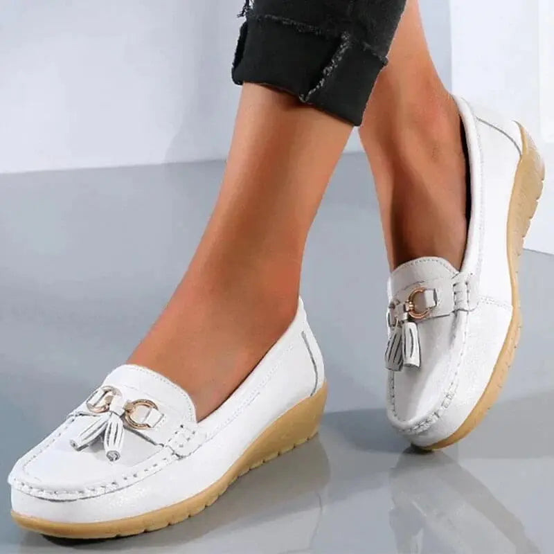 Ortopædiske Læder Loafers med Skridsikker Sål | Komfortabel Slip-On til Daglig Brug 4