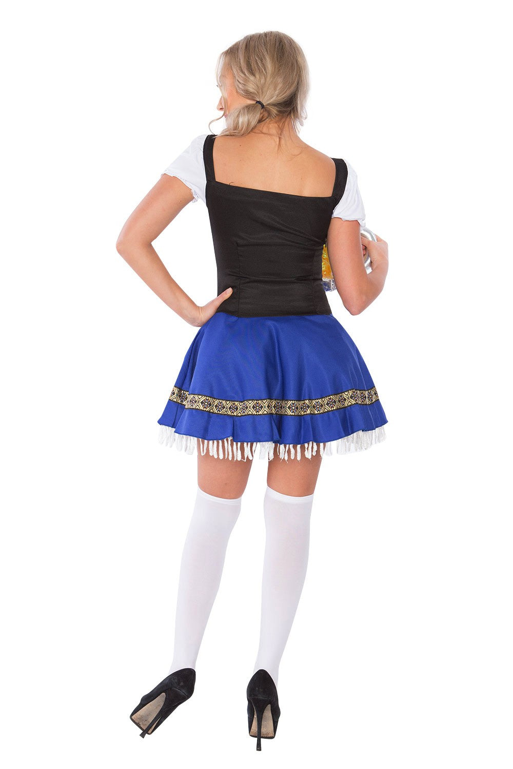 Oktoberfest Kostume Dame Dirndl Blå – Kjole med Forklæde