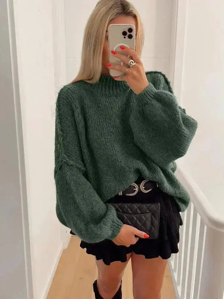 Sofie | Oversize Dame Pullover i Blød & Varm Efterårskvalitet