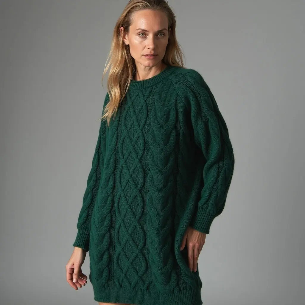 Signe | Sweater Dame – Rund Hals, Klassisk Pasform & Varm Komfort Til Vinter