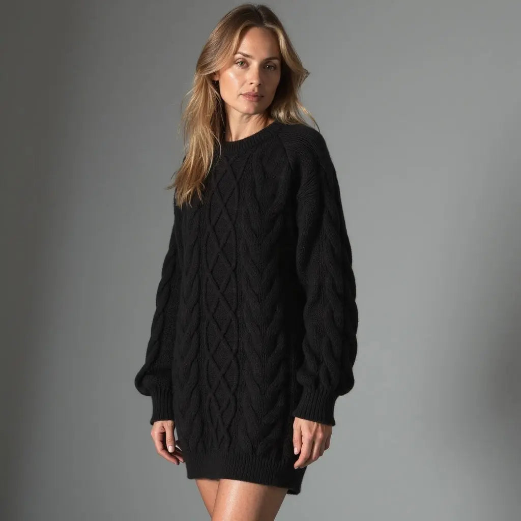 Signe | Sweater Dame – Rund Hals, Klassisk Pasform & Varm Komfort Til Vinter