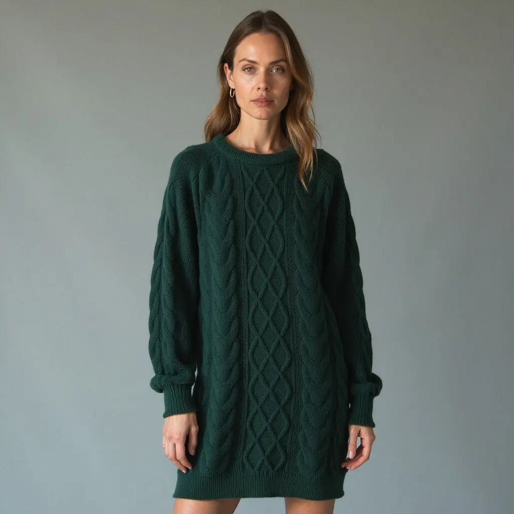 Signe | Sweater Dame – Rund Hals, Klassisk Pasform & Varm Komfort Til Vinter