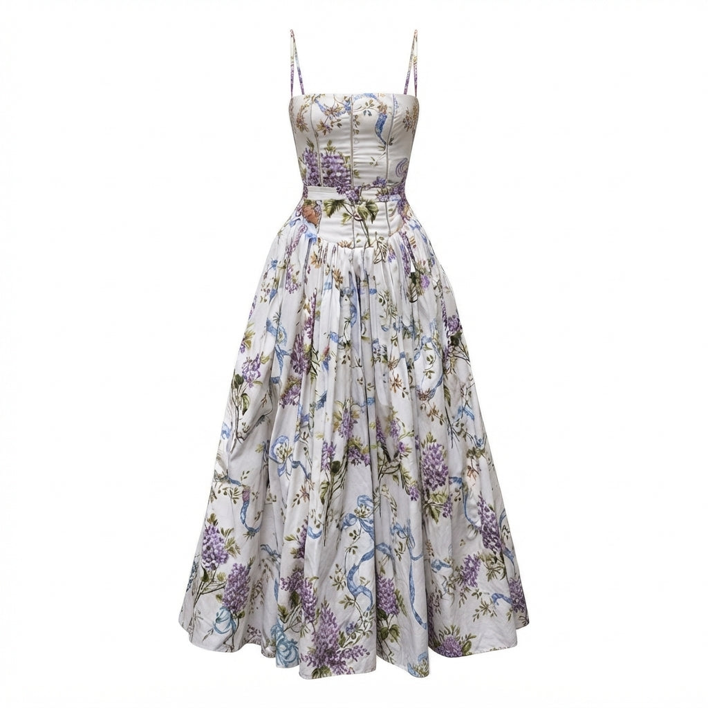 Blomstret Maxikjole Dame – Sommerkjole med Print