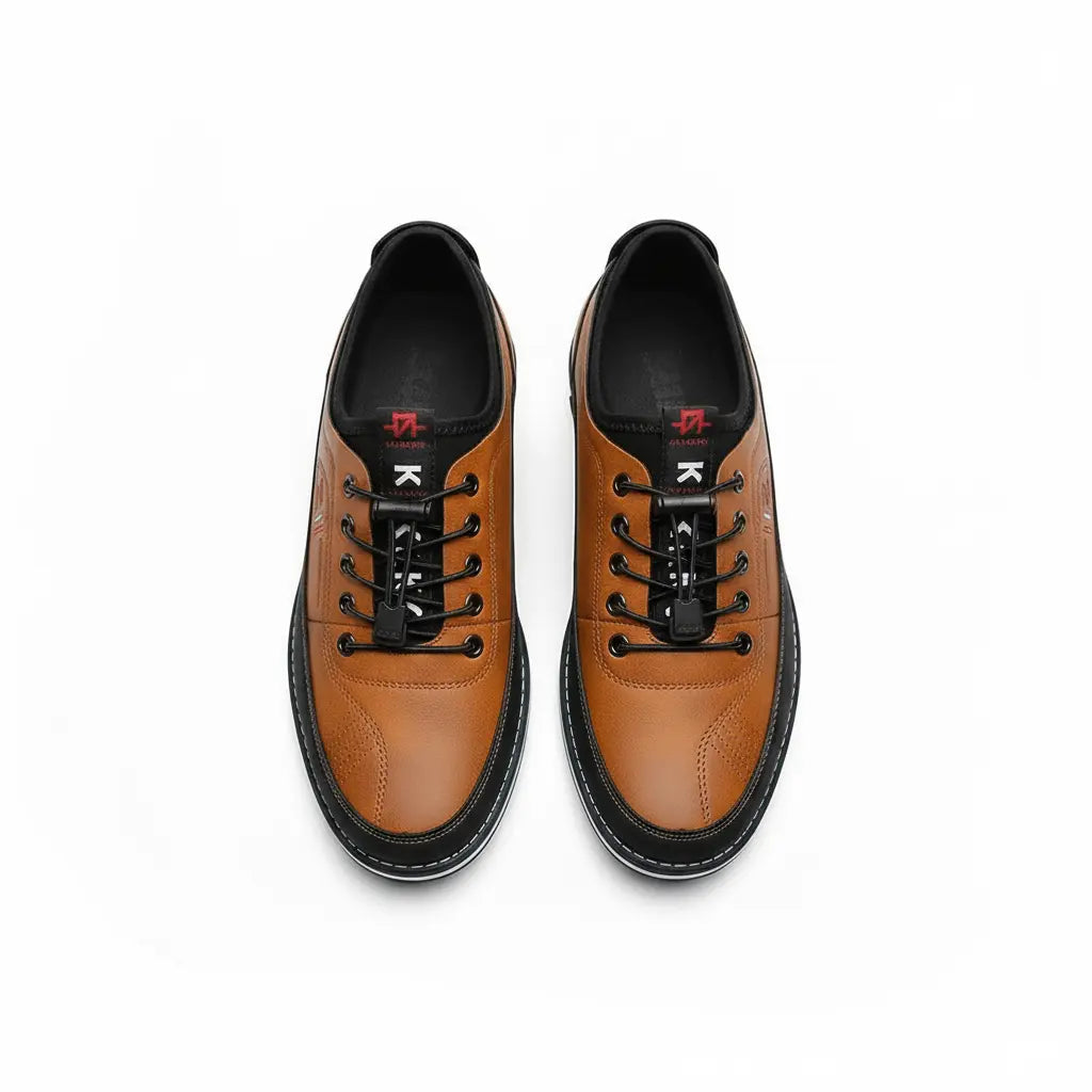 Elegant Sneakers | Oxford-Look Kunstlæder Sneakers med Åndbar Komfort | Alsidig til Hverdag og Formelle Anledninger 3