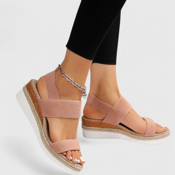 Kilesandaler Dame – Espadrille Sandaler med Elastiske Remme