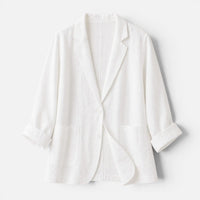 Frida Bomulds Blazer Dame – Letvægts Tailored Fit Til Sommer