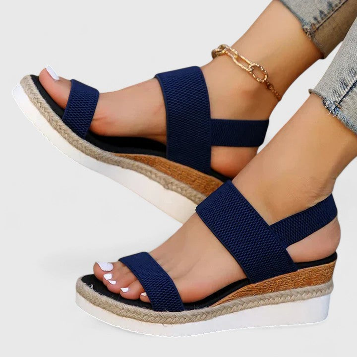 Kilesandaler Dame – Espadrille Sandaler med Elastiske Remme